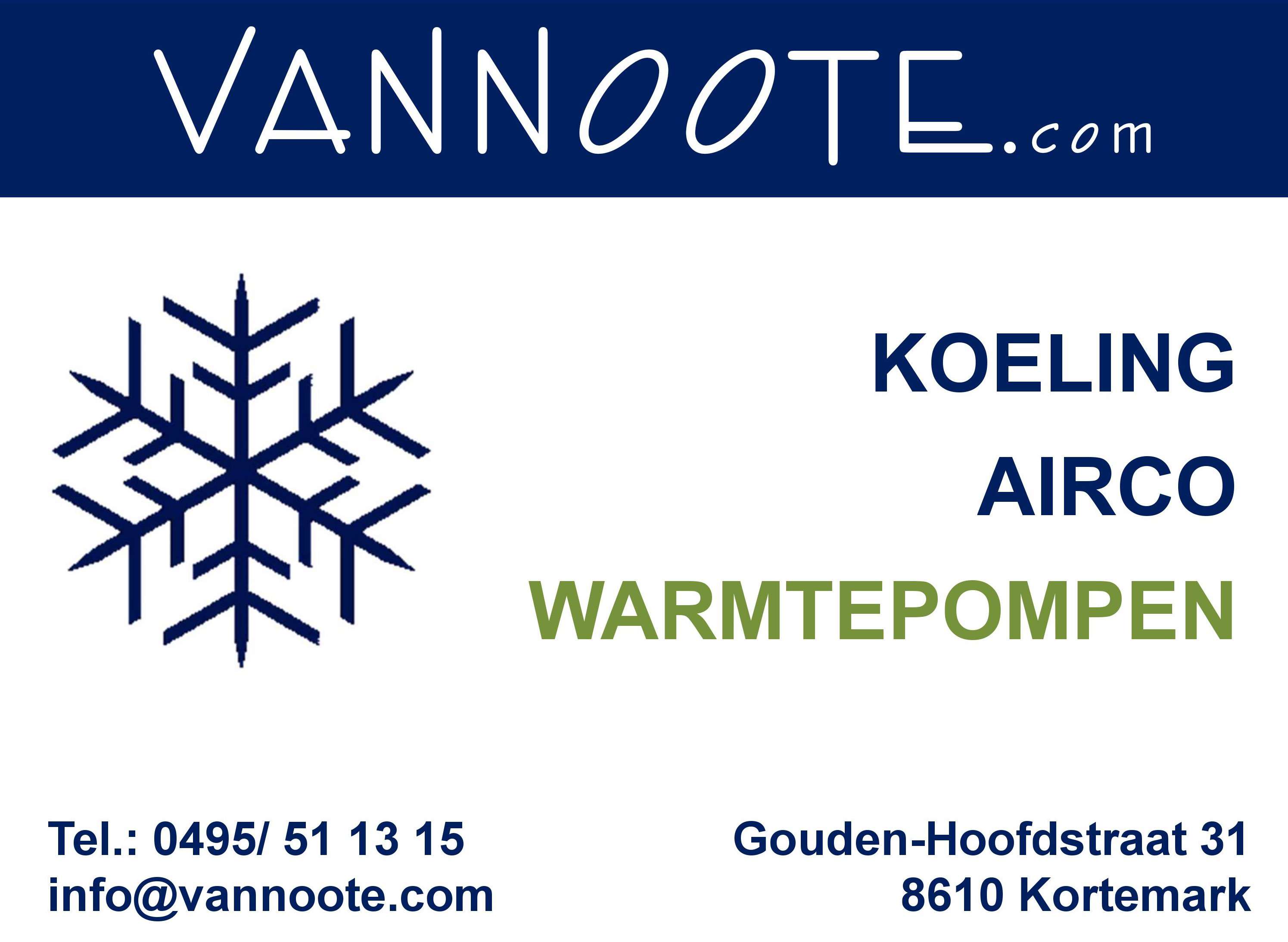 installateurs van airconditioning Ingelmunster Vannoote